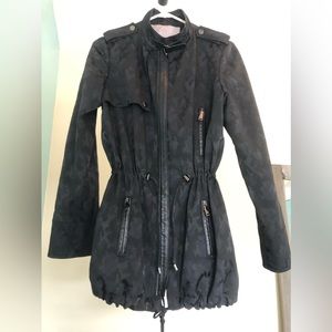 Georges Rech jacket black with leather trim Size 36 EU Paris vintage EUC